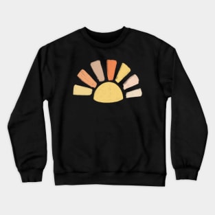 cute boho rainbow sun design Crewneck Sweatshirt